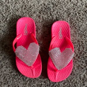 Hot Pink heart Sandals